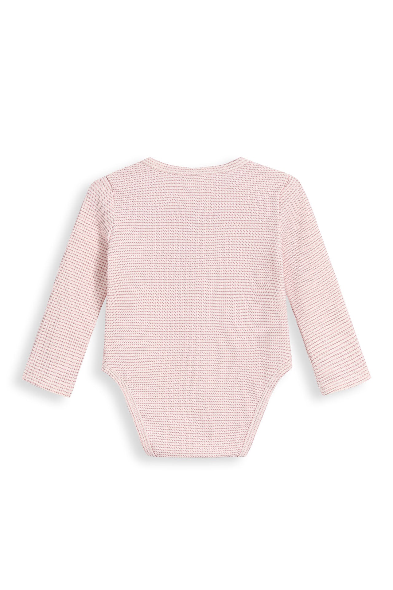 Henley Rib Bodysuit Trellis Pink
