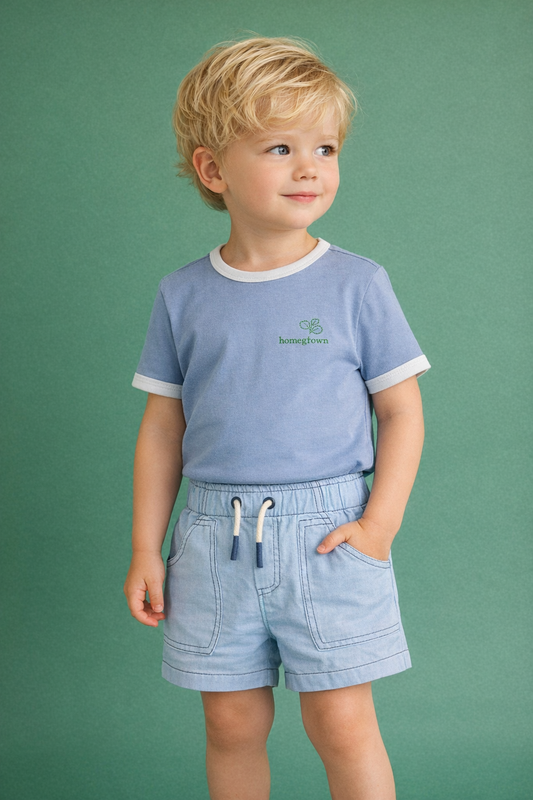 Logo Tee Vintage Blue