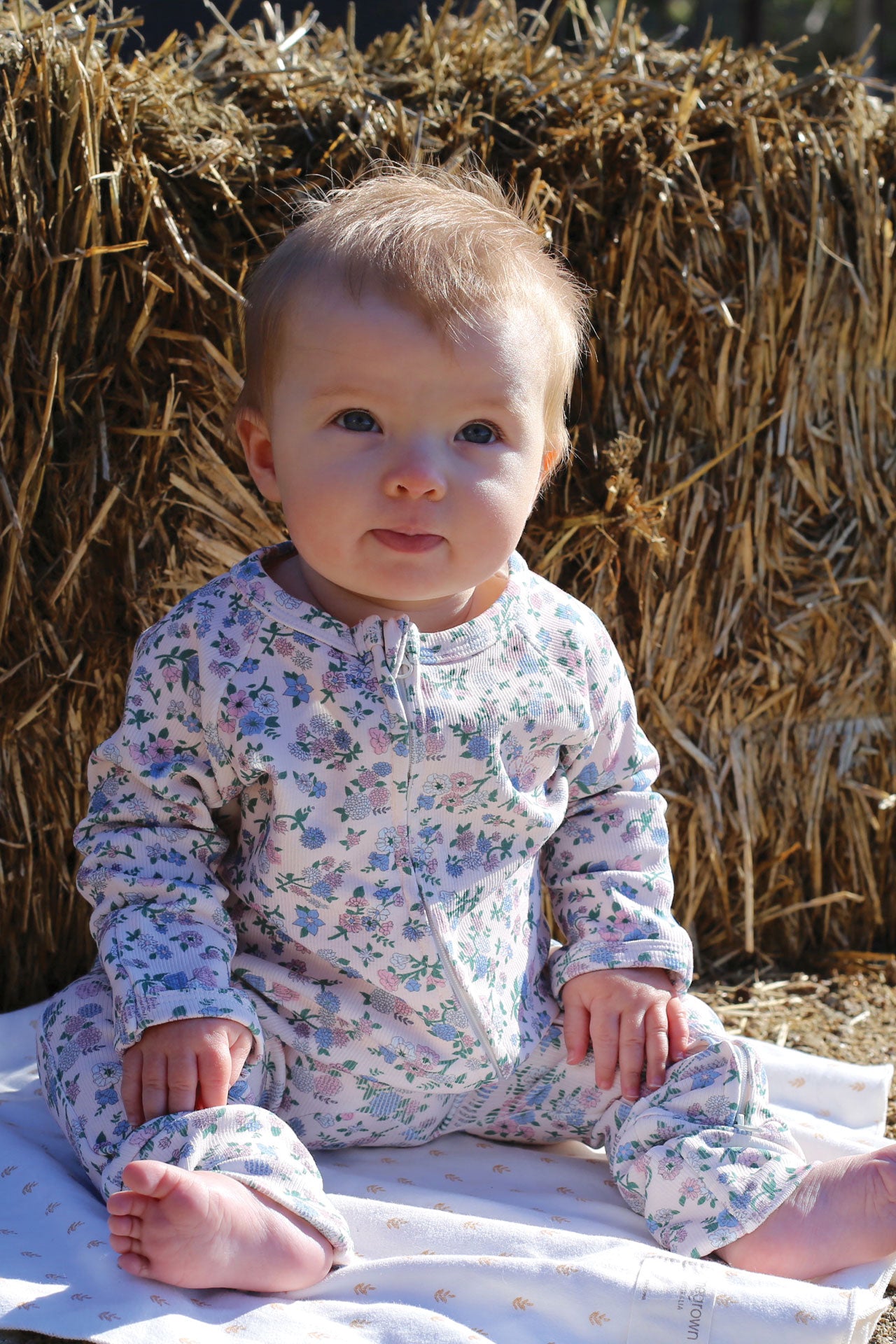 Growsuit Rib Cornflower