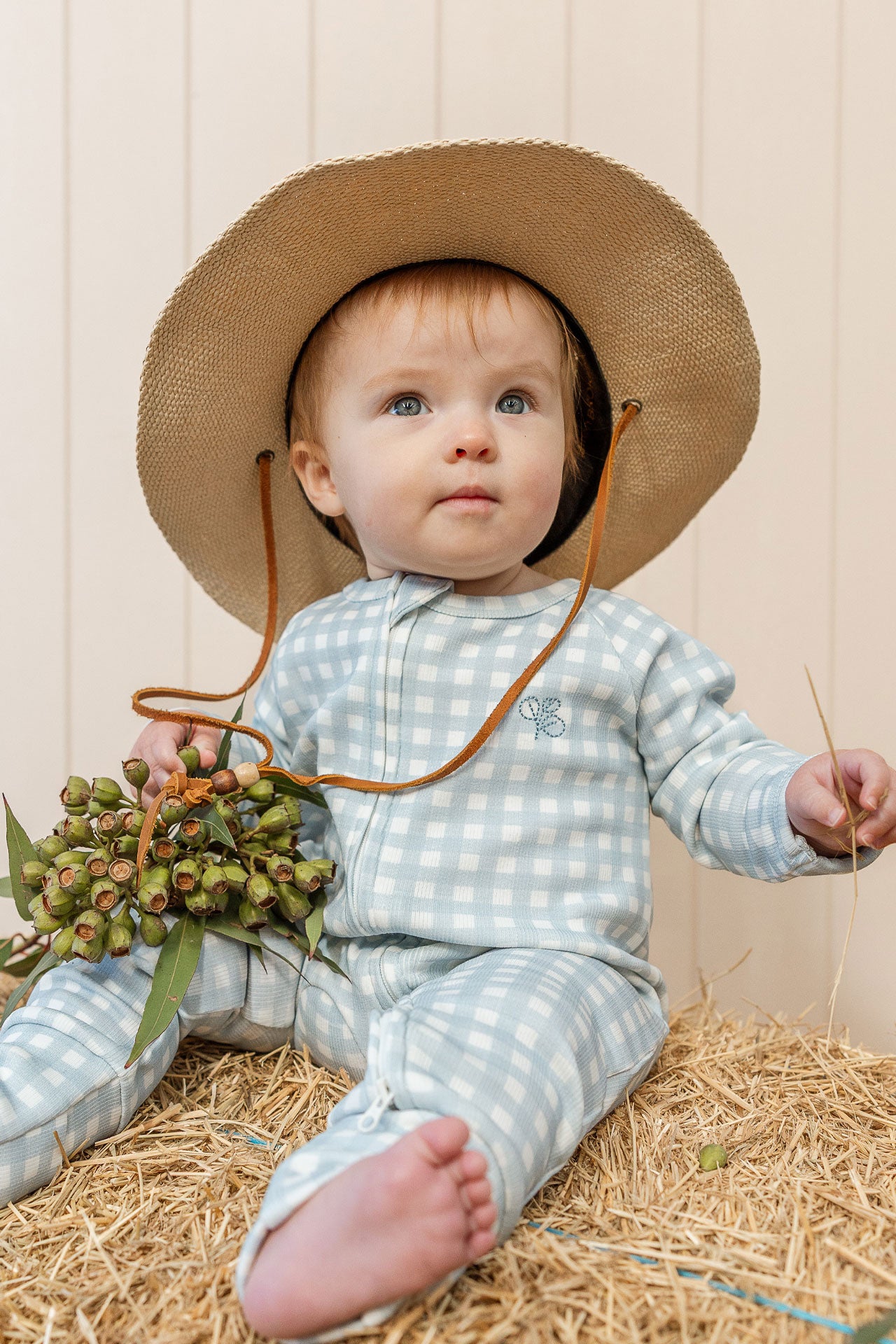 Organic Baby Clothes Romper, Long Sleeves, Two Way Zip Size