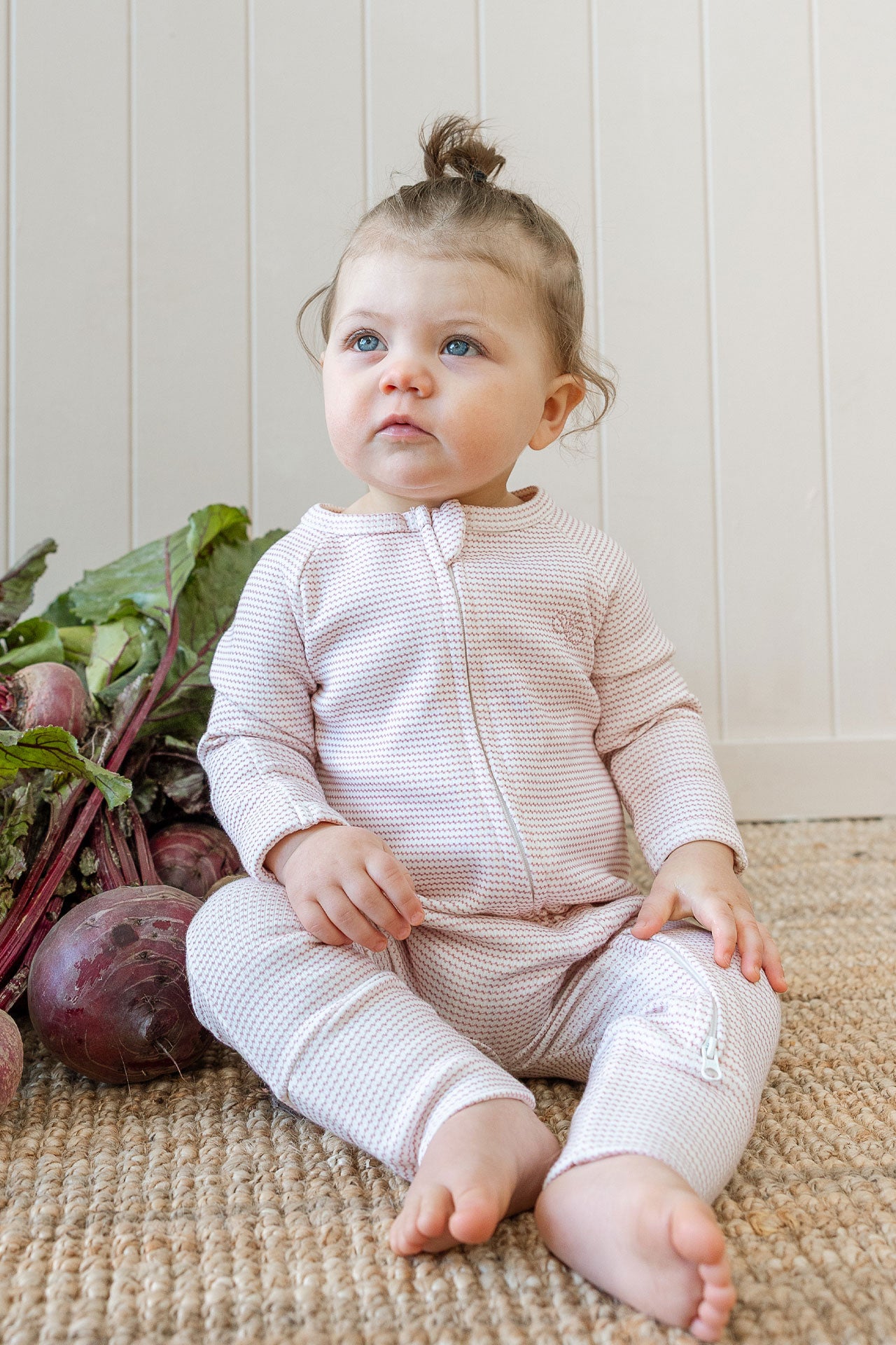 Growsuit Rib Trellis Pink