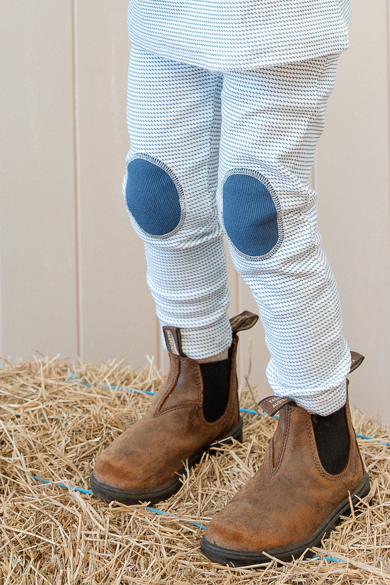 Rib Patch Legging Trellis Navy