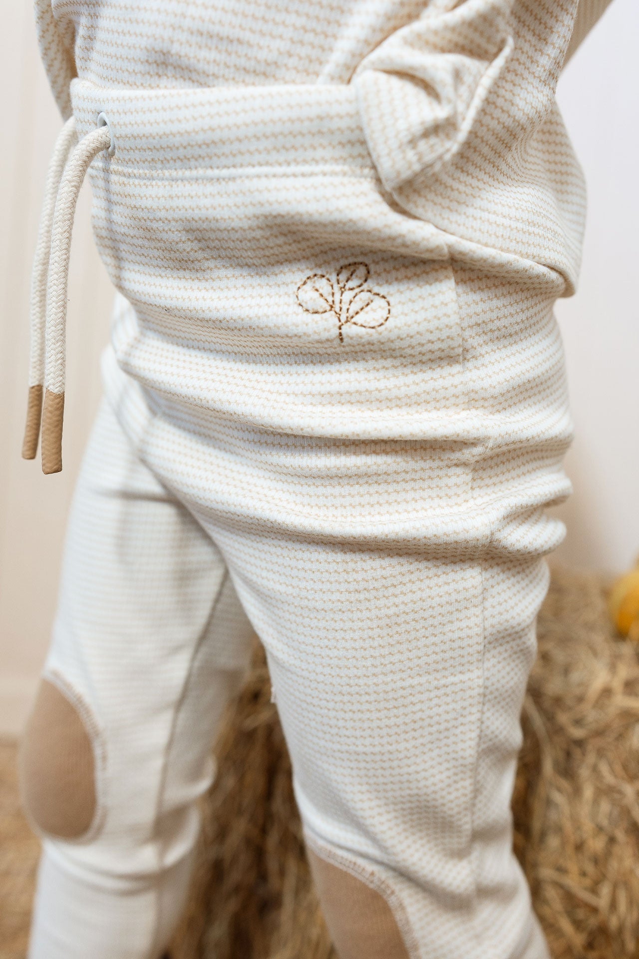 Rib Patch Legging Trellis Oat
