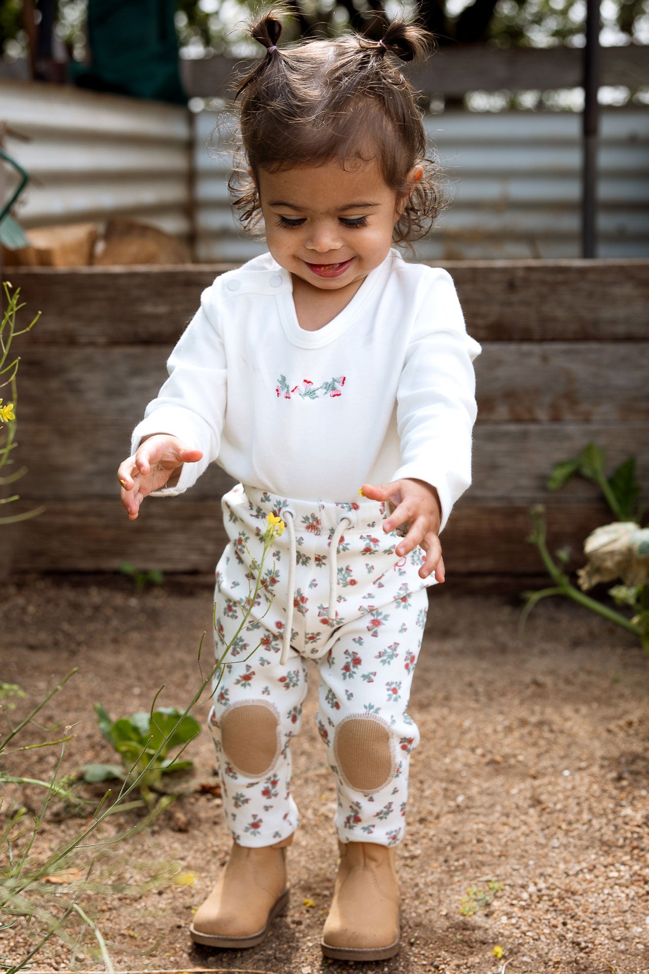Rib Patch Legging Eucalypt