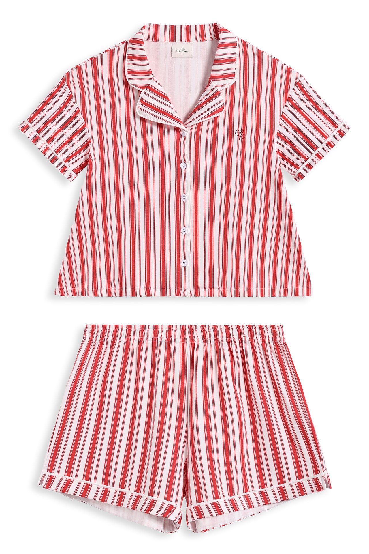 Women's PJ Set Holiday Stripe