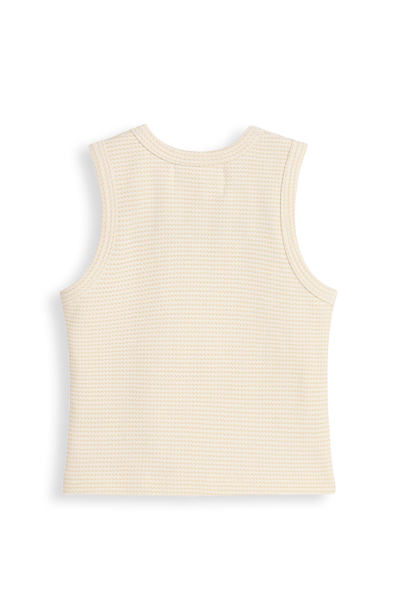 Baby Rib Singlet Trellis Oat