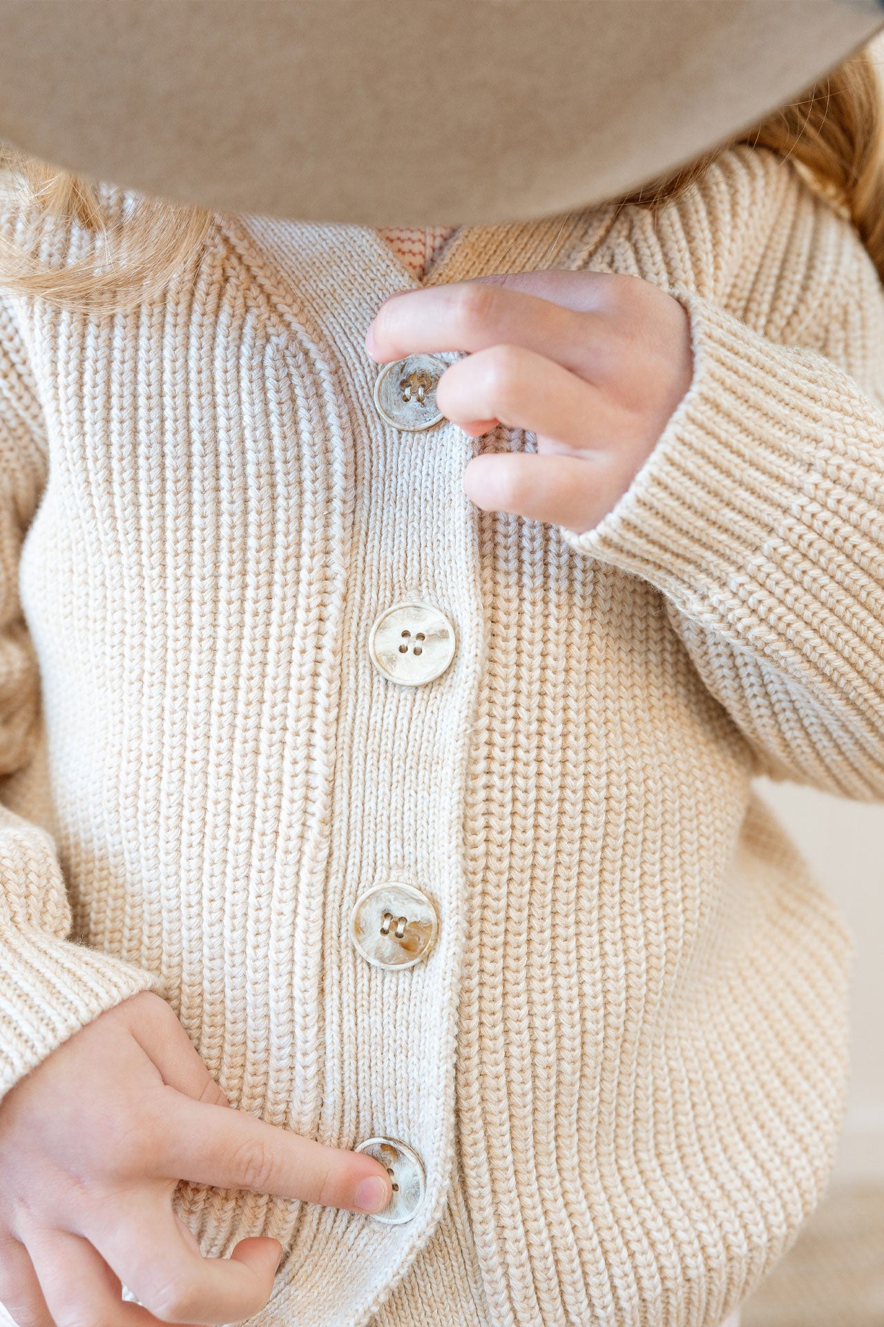 Chunky Knit Cardigan Oat