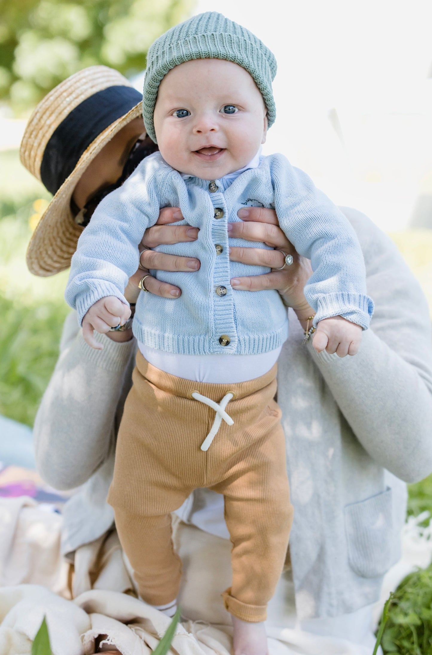 Baby Cotton Cardigan Blue