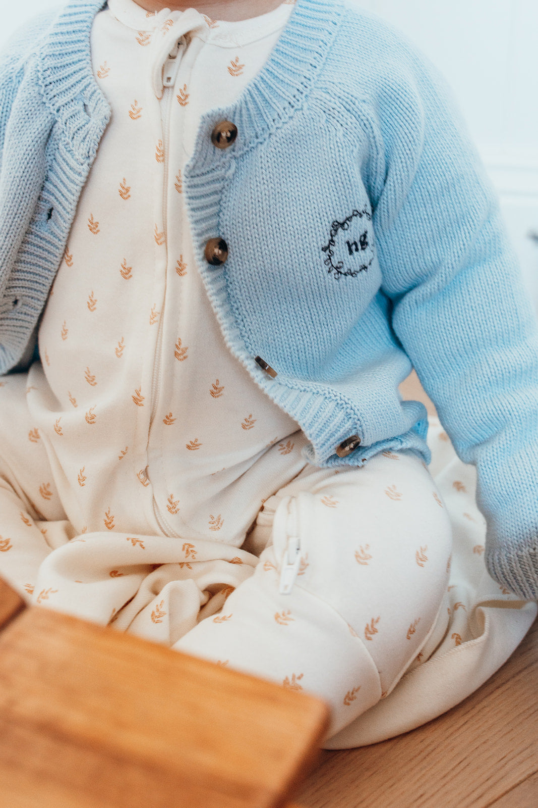 Baby Cotton Cardigan Blue