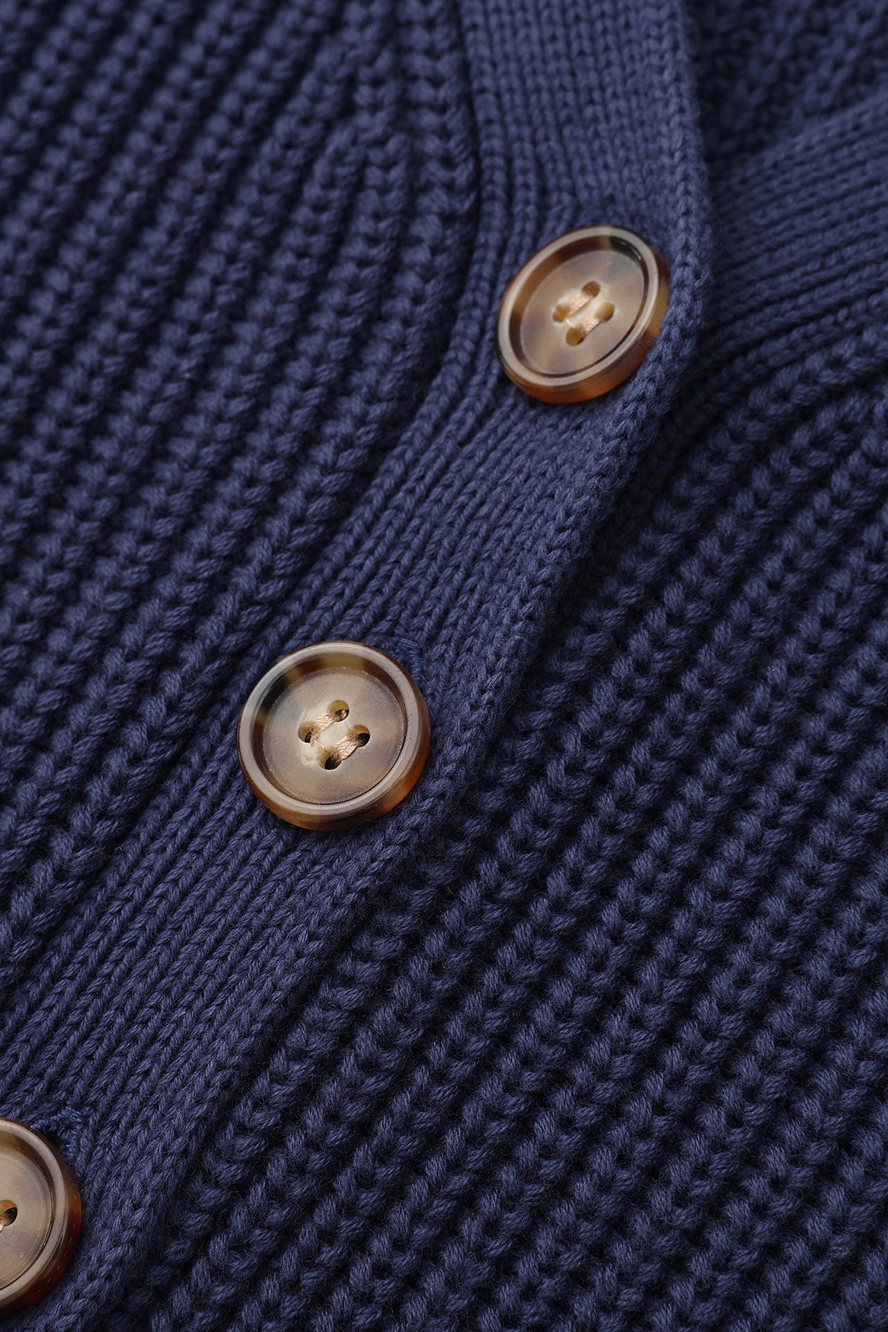 Chunky Knit Cardigan Navy