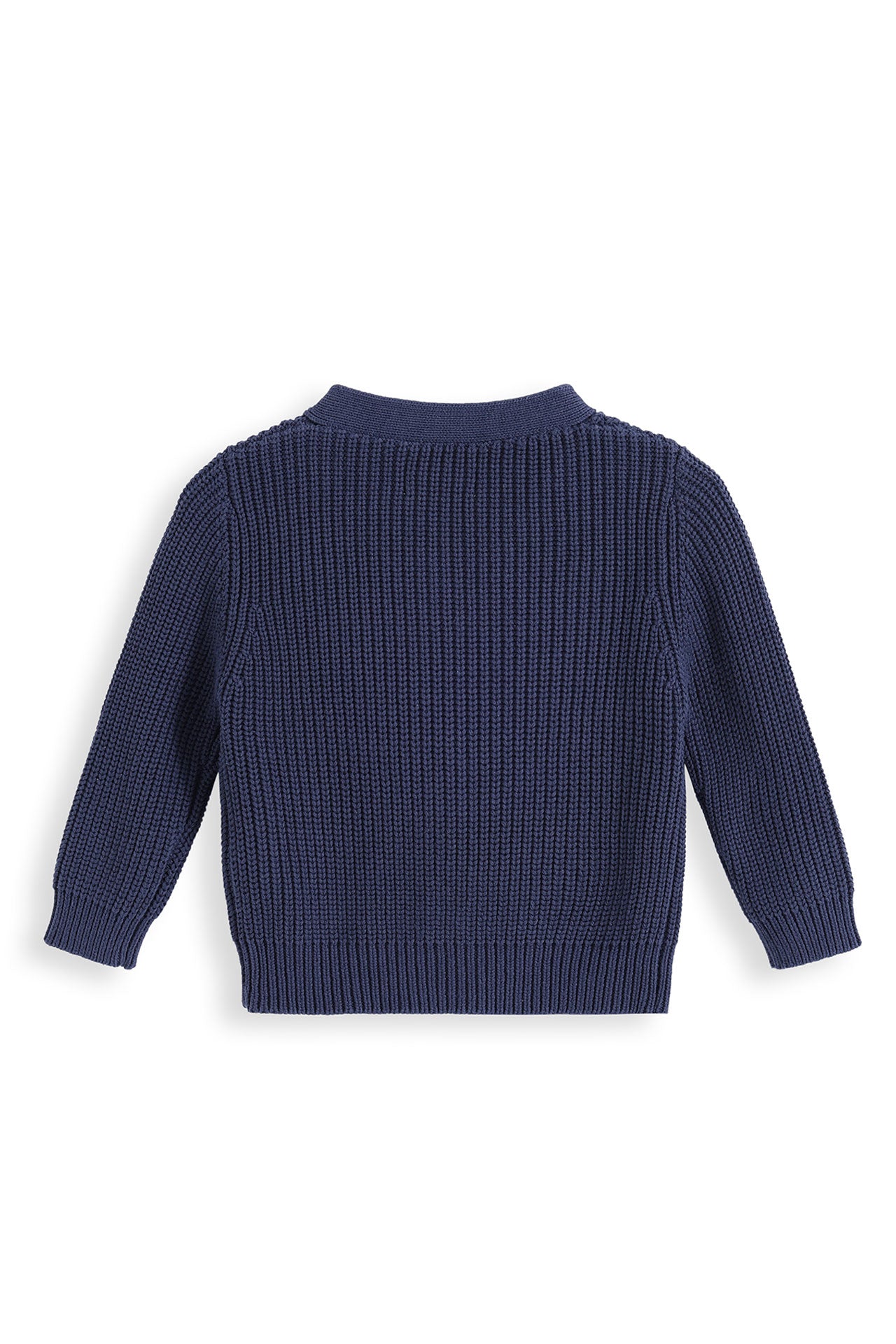 Chunky Knit Cardigan Navy