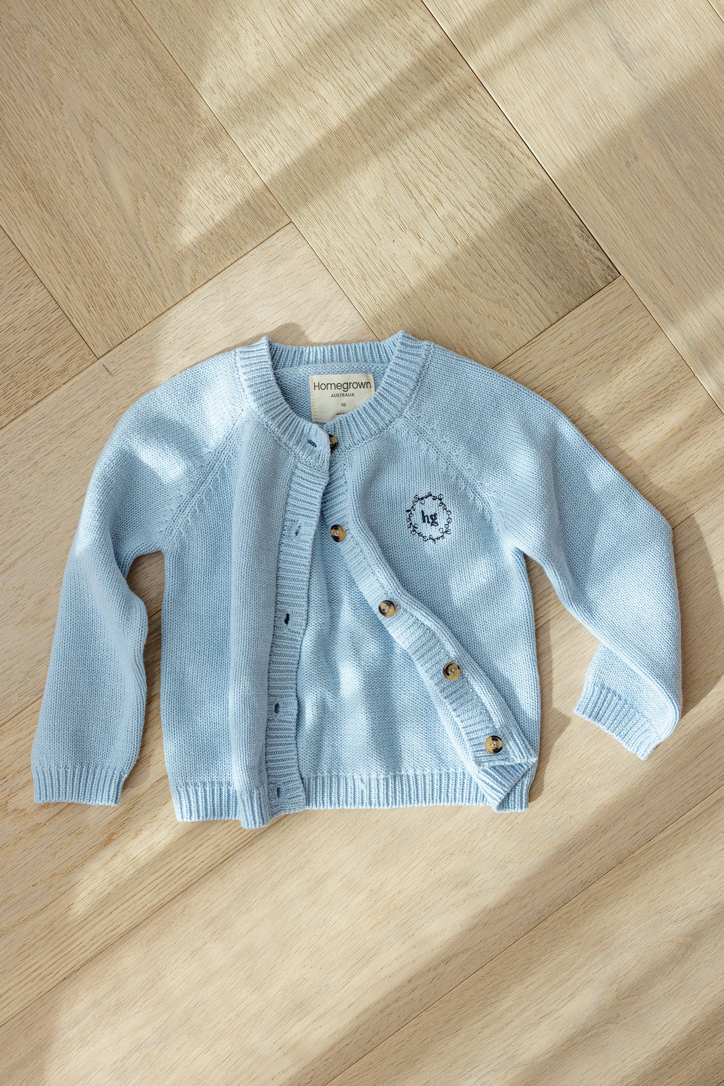 Baby Cotton Cardigan Blue