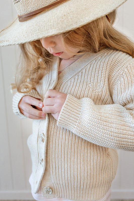 Chunky Knit Cardigan Oat