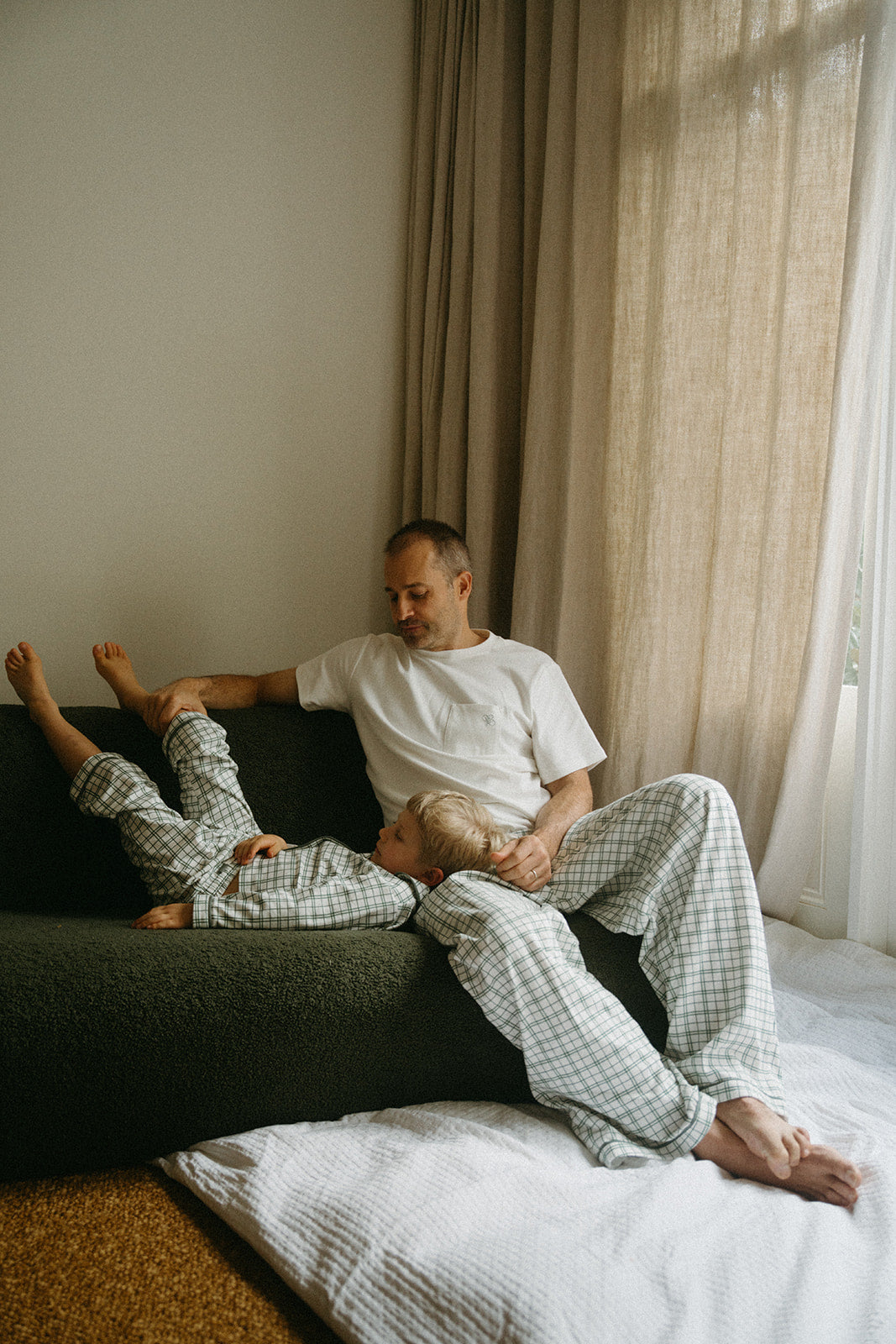 Pre-Order Men's Winter Pyjamas Green Check