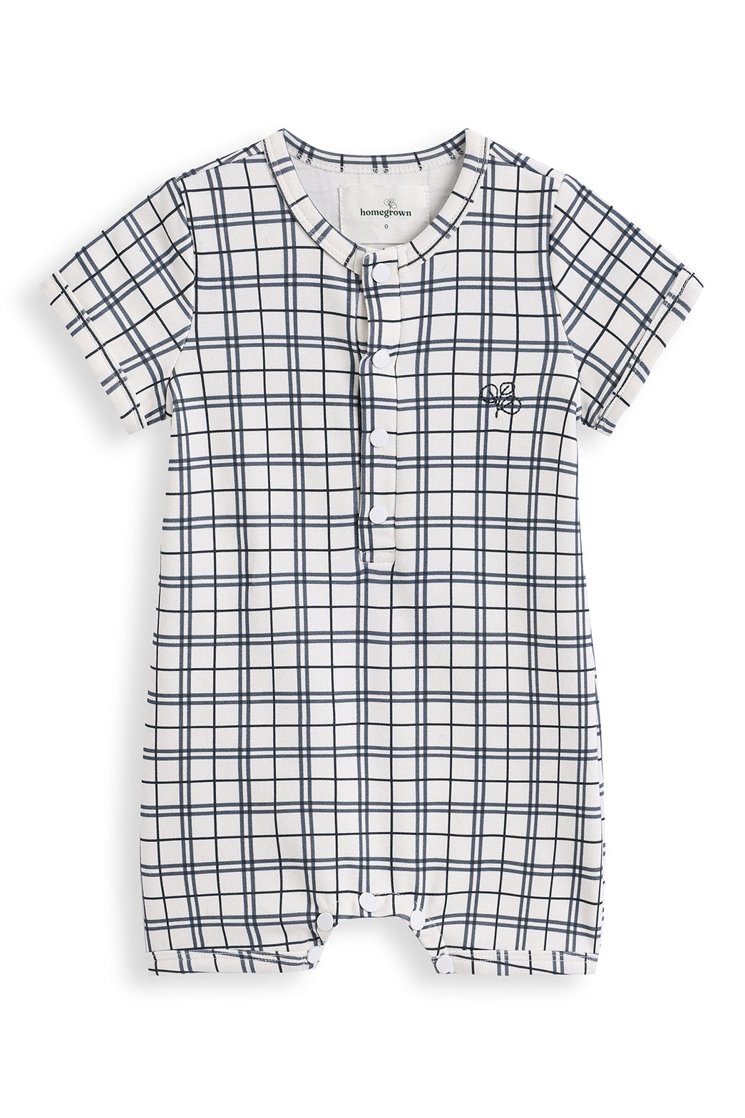 Joey Romper Navy Check