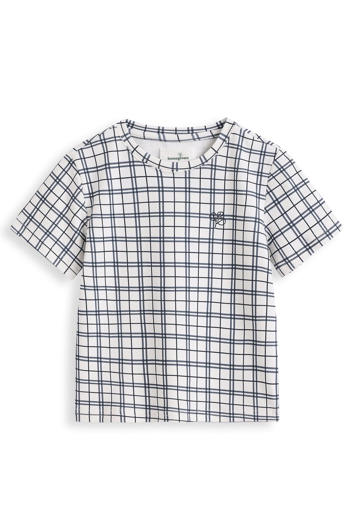 Jersey Tee Navy Check