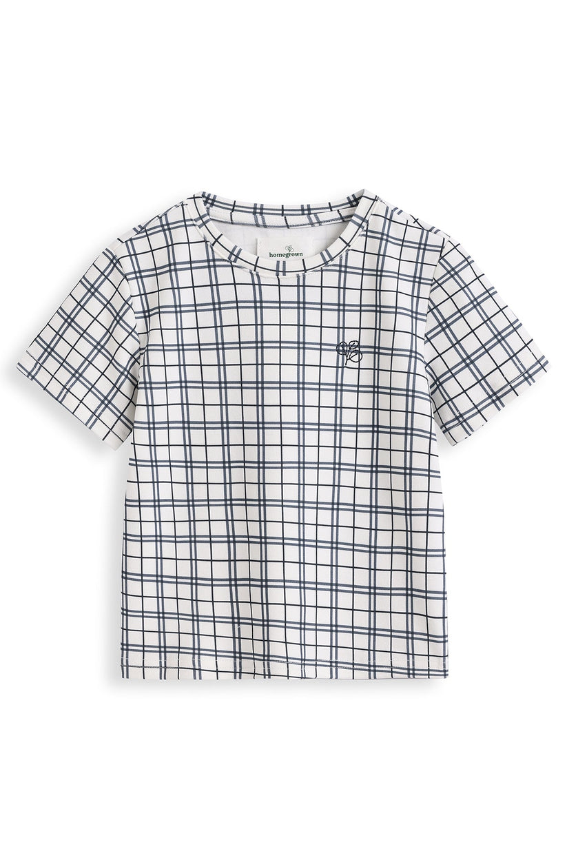 Jersey Tee Navy Check – Homegrown Kids