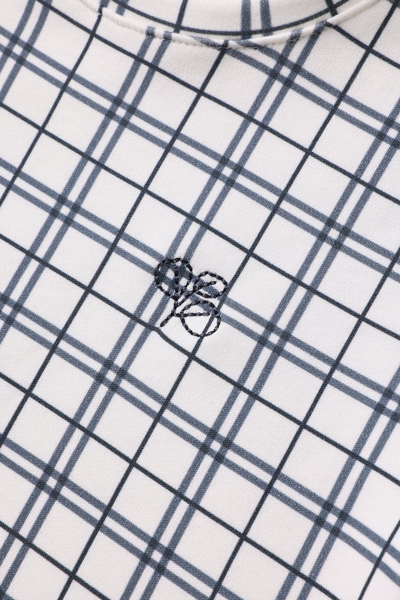 Jersey Tee Navy Check