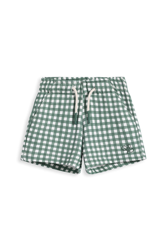 Artie Shorts Green Gingham