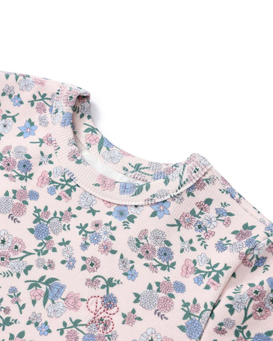 Elodie Rib Dress Cornflower