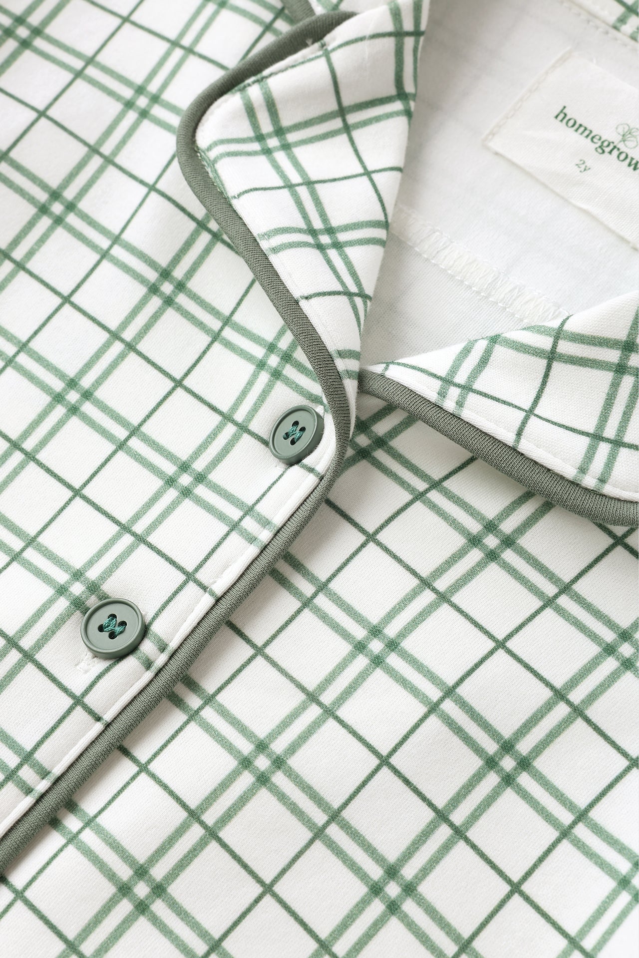 Pyjama Set Green Check