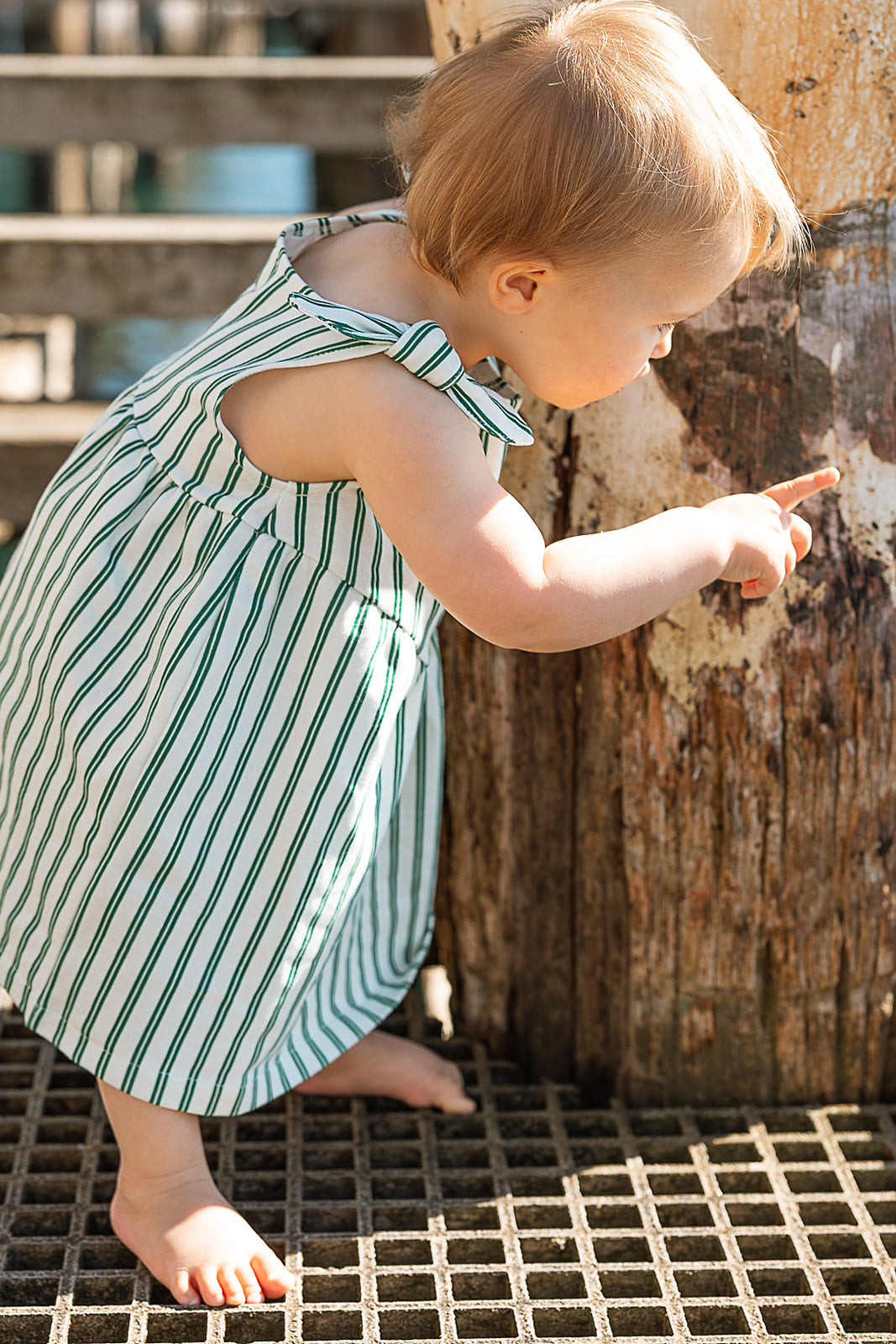 Nelly Dress Seaside Stripe