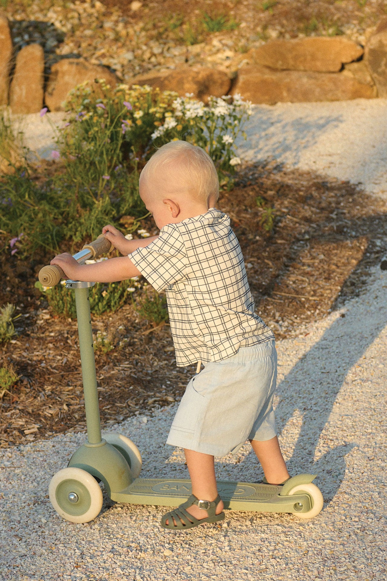 Jersey Tee Navy Check