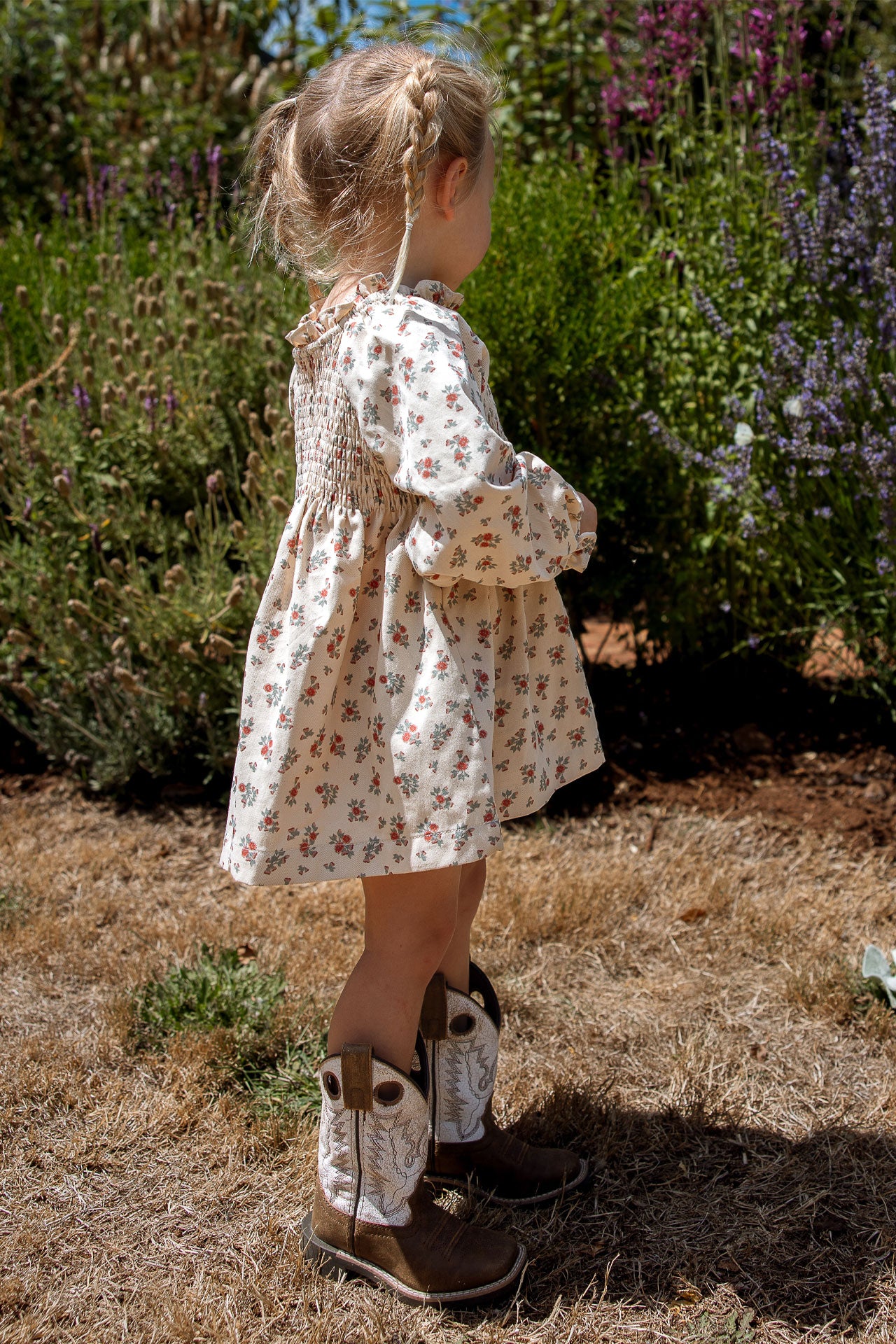 Smocked Dress Eucalypt