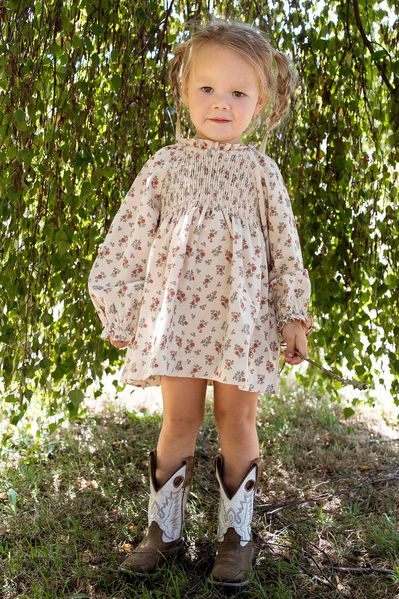 Smocked Dress Eucalypt