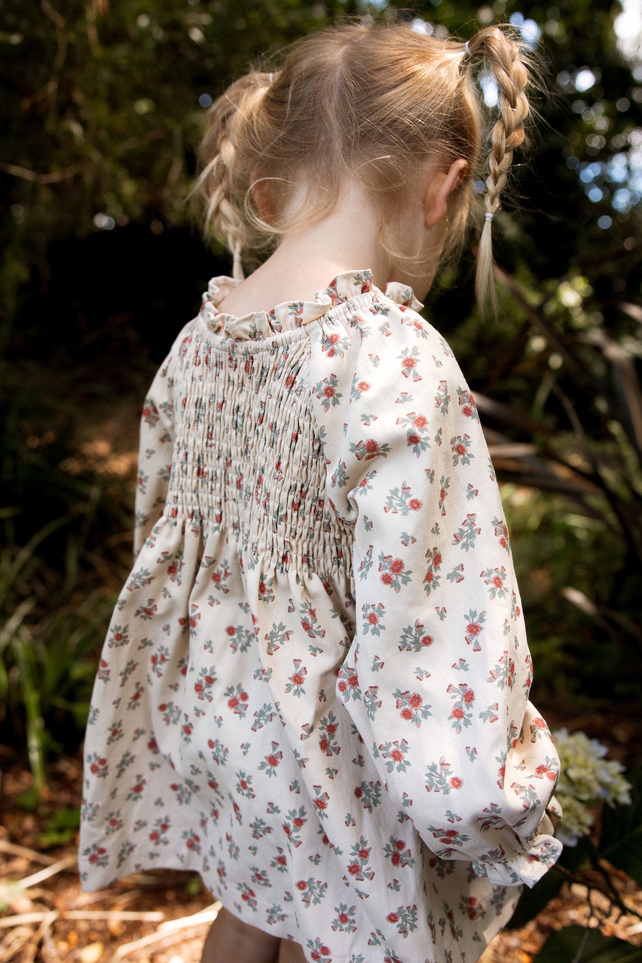 Smocked Dress Eucalypt