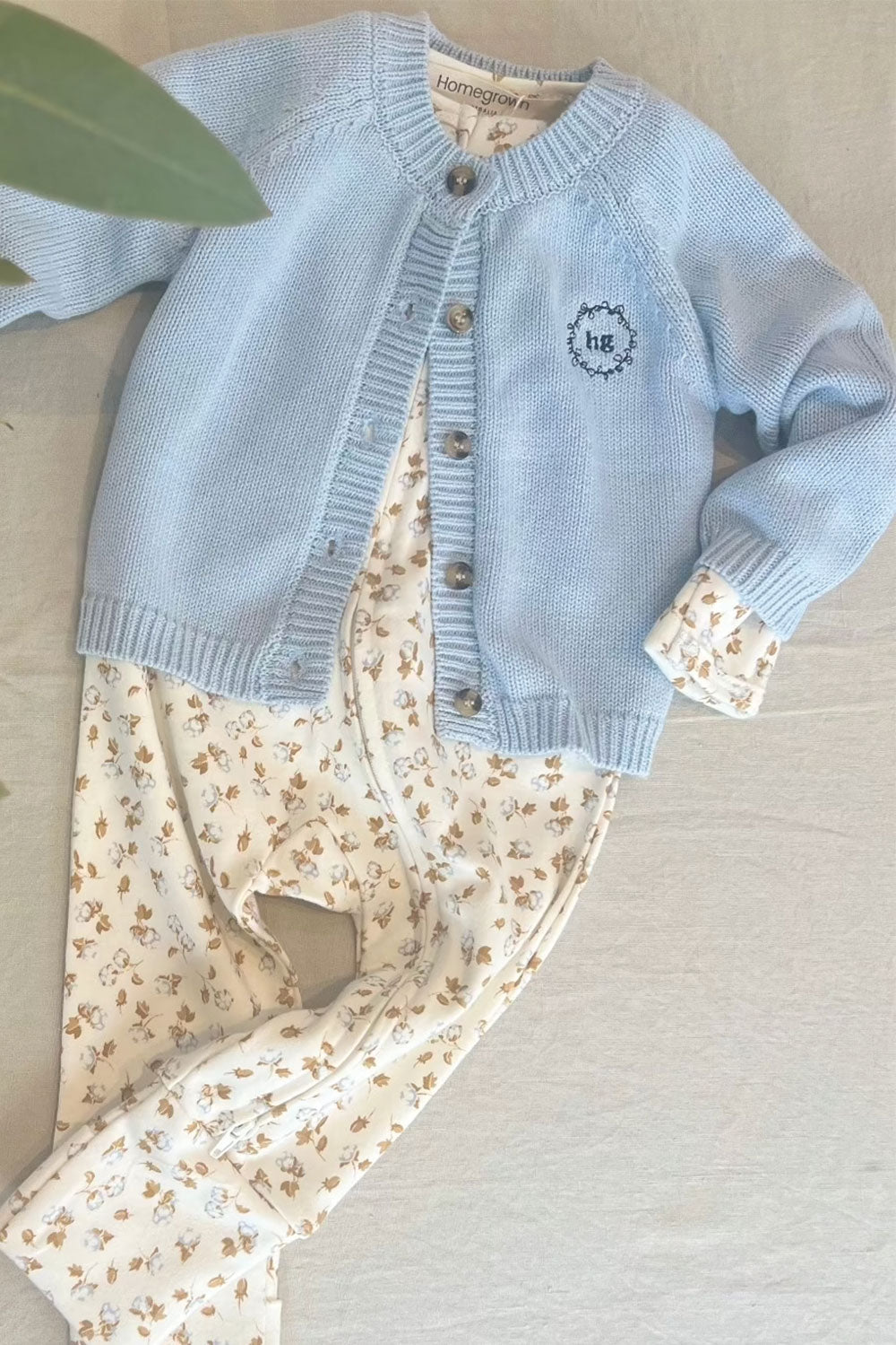 Baby Cotton Cardigan Blue