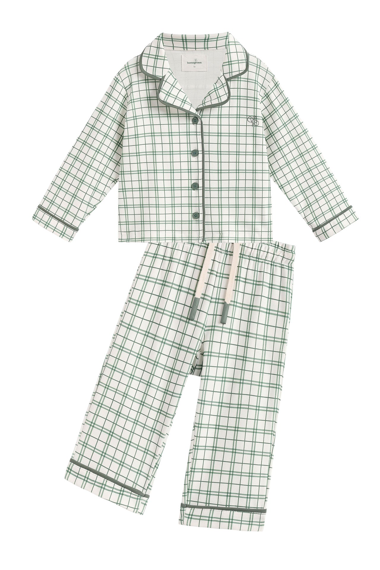 Pyjama Set Green Check
