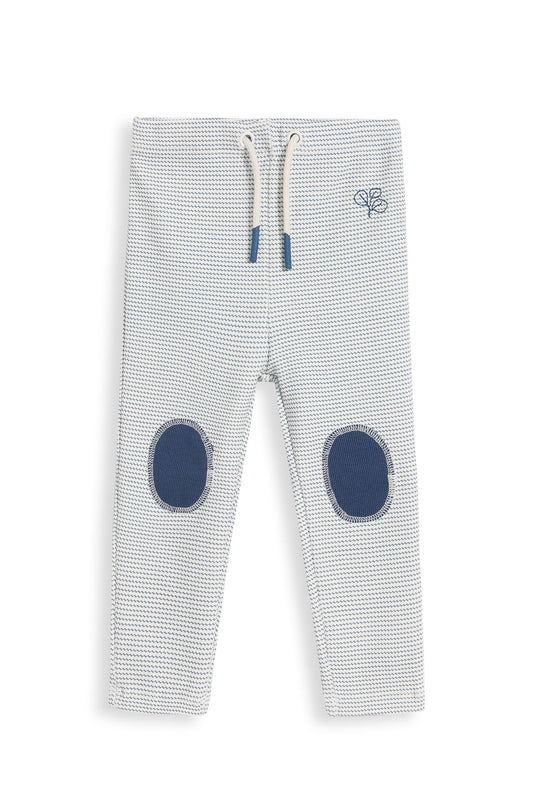 Rib Patch Legging Trellis Navy