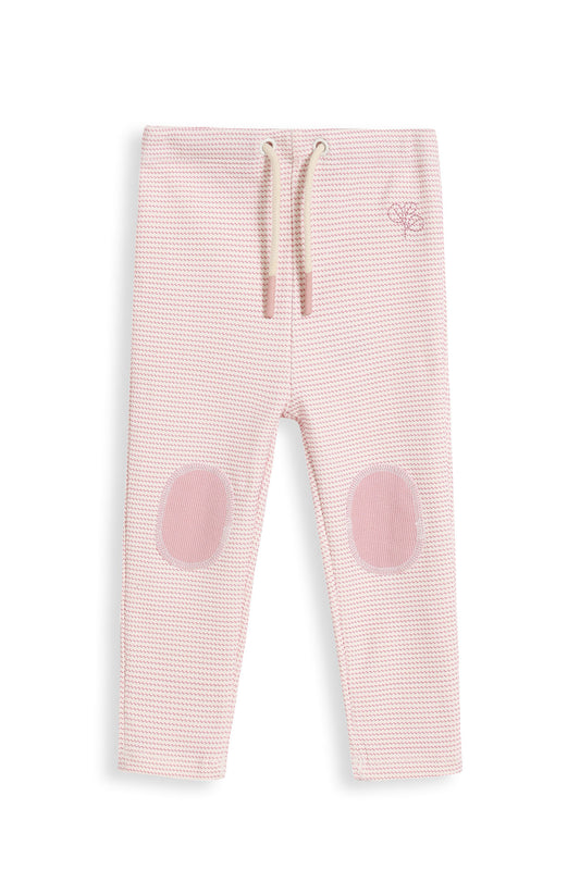 Rib Patch Legging Trellis Pink