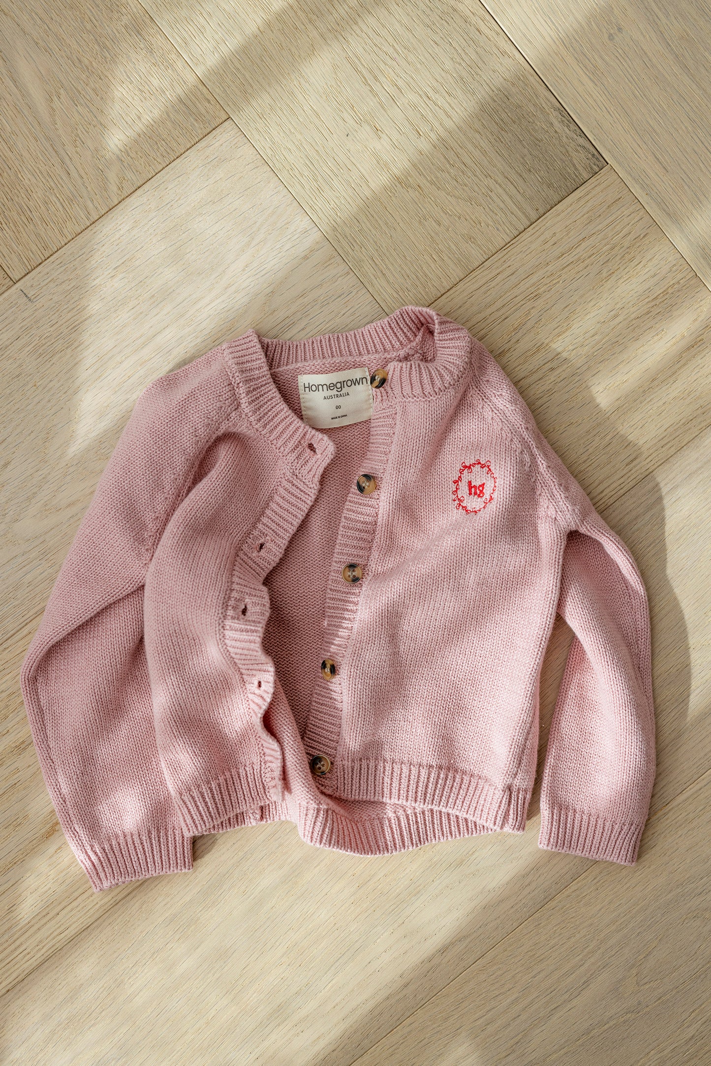 Baby Cotton Cardigan Pink